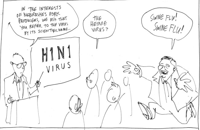 swine flu h1n1 virus dave heineman